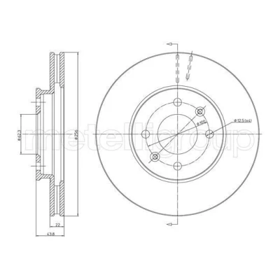 Billede af Bremseskive METELLI 23 1479C