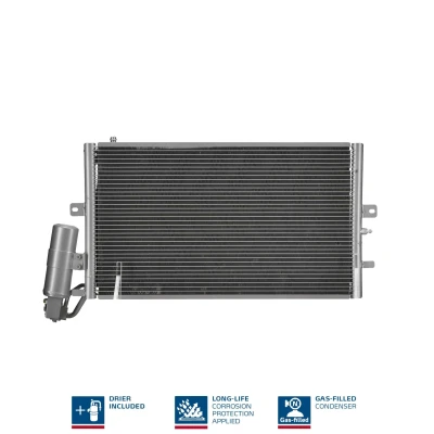 Billede af NISSENS 94862 Kondensator med tørrer Aluminium 640 R 134a SAAB: 9 5 Sedan