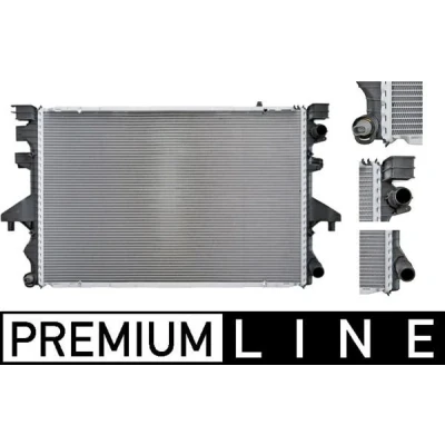 Billede af MAHLE ORIGINAL CR 583 000P Radiator til køretøjer med/uden klimaanlæg 710 468 32 Loddet køleripper VOLKSWAGEN: Multivan 5 (7HM, Transporter