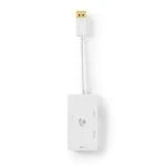 Billede af DisplayPort adapter 1.2 DVI D 24 + 1 Pin Hun / HDMI VGA Guldplateret Skiftelig 0.2 m Runde ABS Hvid Box