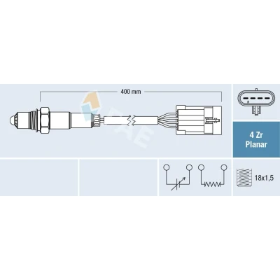 Billede af FAE 77700 Lambdasonde DAEWOO: Kalos Hatchback