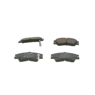 Billede af BOSCH 0 986 460 978 Bremseklodser Low Metallic med akustisk advarsel for slid anti knirke plade MITSUBISHI: PAJERO 2, L300 / Delica III Bus