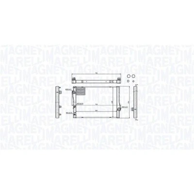 Billede af MAGNETI MARELLI 350213214700 Radiator 587 428 40 Loddet køleripper