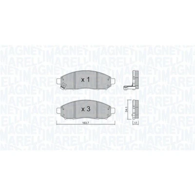 Billede af MAGNETI MARELLI 363916060982 Bremseklodser NISSAN: NP300 Navara Pick up