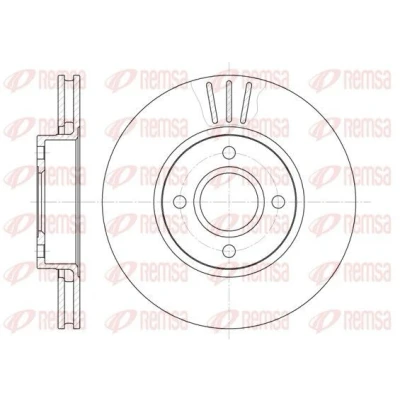 Billede af REMSA 6469.10 Bremseskiver foraksel 278, 278 24 4 ventileret FORD: MONDEO 1 Kombi, 2, 2 Kombi
