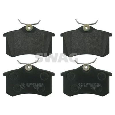 Billede af SWAG 30 91 6146 Bremseklodser bagaksel Ekskl. slidadvarselskontakt AUDI: A4 B7 Avant, B6 B6/B7 Cabriolet, VOLKSWAGEN: Polo IV Hatchback