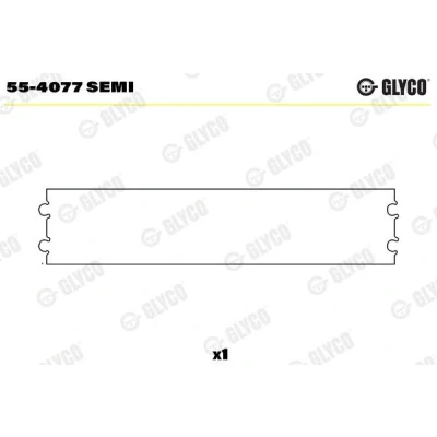 Billede af GLYCO 55 4077 SEMI Lejebøsning, plejlstang