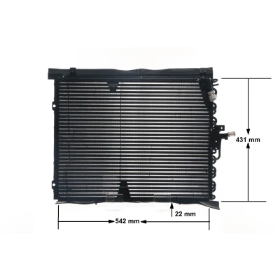Billede af MAHLE ORIGINAL AC 133 000S Kondensator uden tørrer 540 MERCEDES BENZ: W124 Coupe