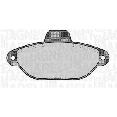 Billede af MAGNETI MARELLI 363916060220 Bremseklodser Forberedt til slidindikator FIAT: Panda II Hatchback, Punto Hatchback