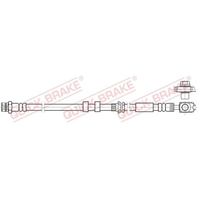 Billede af QUICK BRAKE 59.801X Bremseslange 538 M10x1 VOLKSWAGEN: Polo V Hatchback, SEAT: Ibiza 4 Sportcoupe, 4, ST, SKODA: Fabia III Stationcar