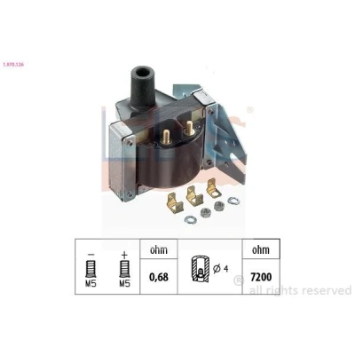 Billede af EPS 1.970.126 Tændspole VOLKSWAGEN: GOLF 2, TRANSPORTER 3 Bus, Polo II Hatchback