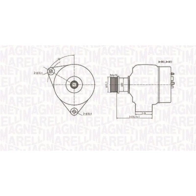 Billede af MAGNETI MARELLI 063731138010 Generator 12V 90A CHRYSLER: VOYAGER 4