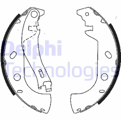 Billede af DELPHI LS1847 Bremsebakker 229 42
