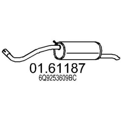 Billede af MTS 01.61187 Lydpotte SKODA: Fabia 2
