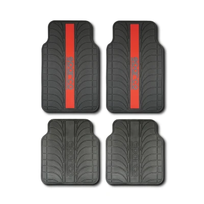 Billede af Sparco Bil gulvmåtte sæt SPC1913RS Universal Sort/Rød (4 pcs)