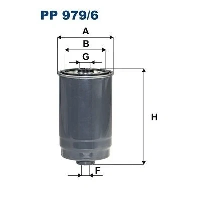 Billede af FILTRON PP 979/6 Brændstoffilter Påskruet filter HYUNDAI: i30 II Hatchback, Stationcar, i40 KIA: Optima / K5 Sportswagon