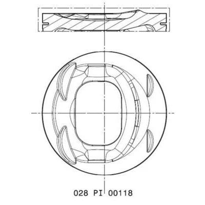Billede af Stempel MAHLE ORIGINAL 028 PI 00118 002