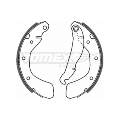Billede af TOMEX brakes TX 20 18 Bremsebakker bagaksel 200 46 OPEL: Corsa C Hatchback, Astra F CC, Vectra A Sedan, CHEVROLET: Epica Nubira Stationcar