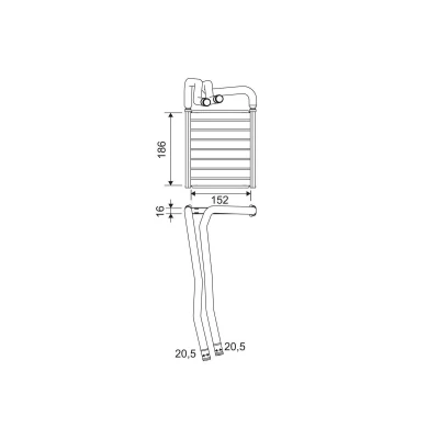 Billede af VALEO 811605 Varmeveksler HYUNDAI: i20 I Hatchback