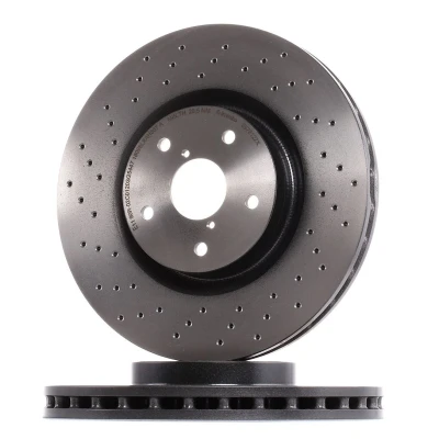 Billede af BREMBO XTRA LINE 09.7812.2X Bremseskiver 326 30 5 perforeret/indv. ventileret coatet højkarboniseret SUBARU: Impreza III Hatchback