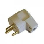 Billede af Vinkelstikprop m/jord Grå 13A/250V