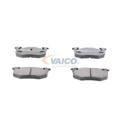 Billede af VAICO V22 0001 Bremseklodser Q+, original equipment manufacturer quality bagaksel Ekskl. slidadvarselskontakt PEUGEOT: 206 Hatchback, 207 SW, SW