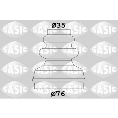 Billede af SASIC 2873813 Drivakselmanchet gearkasse monteret PEUGEOT: 206 Hatchback, 307 SW, CITROËN: C5 3, II Stationcar, III Stationcar