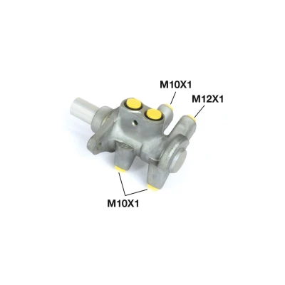Billede af BOSCH 0 986 481 063 Bremsehovedcylinder 4 23,81 uden bremsevæskebeholder Aluminium M 10 x 1