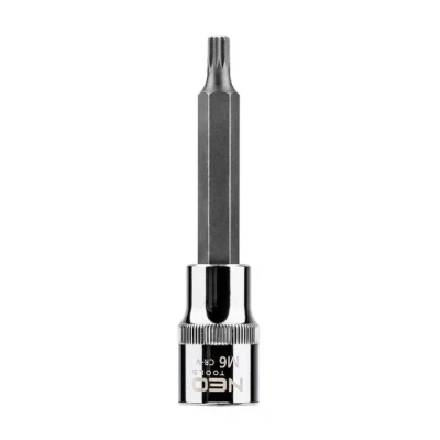 Billede af NEO TOOLS 08 741 Skraldenøgleindsats (Hexagon) 1/2 M6 Krom vanadium stål, Værktøjsstål Spline