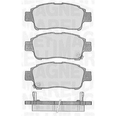Billede af MAGNETI MARELLI 363916060533 Bremseklodser med akustisk advarsel for slid TOYOTA: Yaris I Hatchback