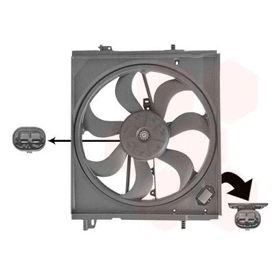Billede af VAN WEZEL 3372747 Køleventilator NISSAN: Qashqai 2, X Trail