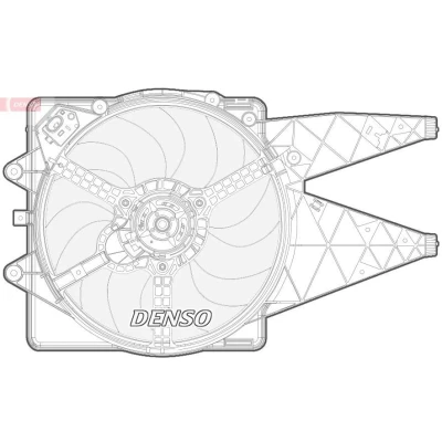 Billede af DENSO DER09092 Køleventilator 405 12 300 FIAT: Grande Punto Hatchback