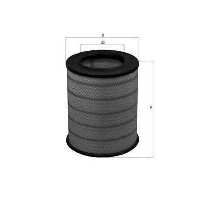 Billede af MAHLE ORIGINAL LX 1281 Luftfilter 411,0 331,5 Filterindsats