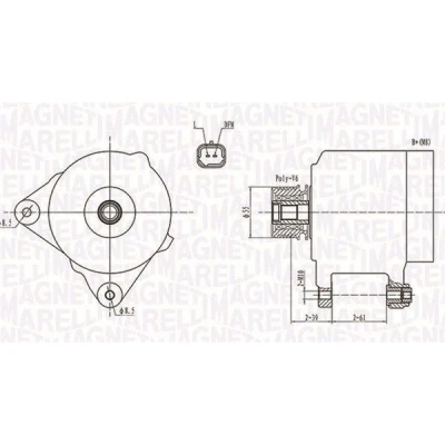 Billede af MAGNETI MARELLI 063731762010 Generator 12V 110A RENAULT: GRAND SCENIC 3, MEGANE 3 Grandtour, CLIO DACIA: Duster SUV, LOGAN 2, MCV 2