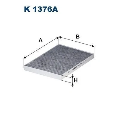 Billede af FILTRON K 1376A Kabinefilter Aktivkulfilter 253 180 20 TESLA: Model S