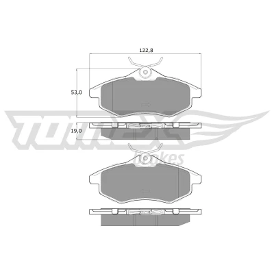 Billede af TOMEX brakes TX 13 28 Bremseklodser foraksel CITROËN: C3 I Hatchback, C2 Hatchback