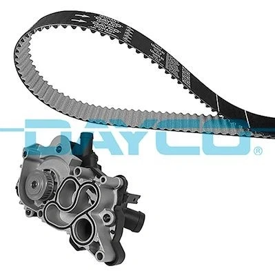 Billede af DAYCO KTBWP12121 vandpumpe + Tandremssæt Termostat indbygget i VOLKSWAGEN: Golf 7 Variant, 7, Jetta 4, SKODA: Octavia 3 Schrägheck