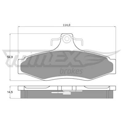 Billede af TOMEX brakes TX 10 81 Bremseklodser bagaksel CHEVROLET: Nubira Stationcar, Sedan