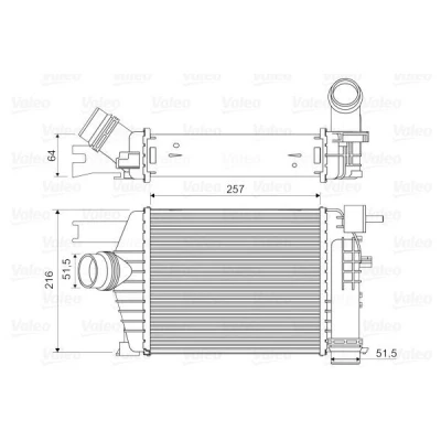 Billede af VALEO 818343 Intercooler uden EGR ventil RENAULT: Clio 4, DACIA: Duster SUV