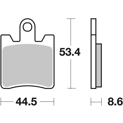 Billede af TRW Sinter Maxi Scooter MCB706SRM Bremseklodser