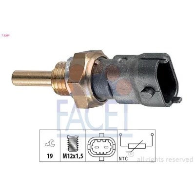 Billede af FACET 7.3264 Sensor, kølevæsketemp. Made in Italy OE Equivalent OPEL: Zafira A, Meriva A