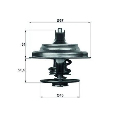 Billede af MAHLE ORIGINAL TX 23 83D Termostat 83 med pakning