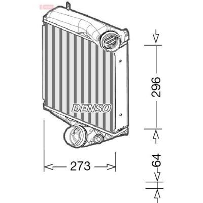 Billede af DENSO DIT28022 Intercooler Aluminium 273x296x64