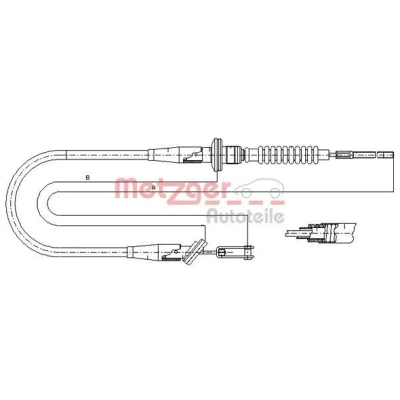 Billede af METZGER 11.2535 Koblingskabel COFLE OPEL: Agila A