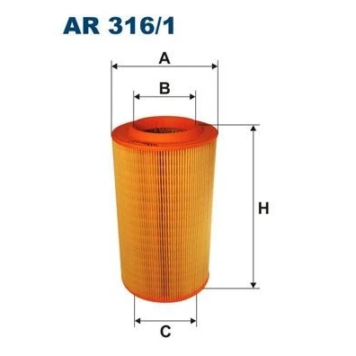 Billede af FILTRON AR 316/1 Luftfilter 303 170 Filterindsats FIAT: Ducato III Ladvogn / Chassis, Bus, Van, PEUGEOT: Boxer Bus