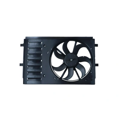 Billede af NRF 47986 Køleventilator 12 med kølerventilatorramme (karm) SKODA: Fabia 2, VOLKSWAGEN: Polo IV Hatchback, Fox AUDI: A1 Hatchback