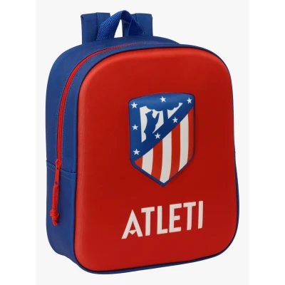 Billede af Atlético Madrid Skoletaske Rød 22 x 27 10 cm 3D