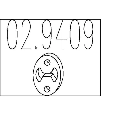 Billede af MTS 02.9409 Gummianslag, udstødning 100mm