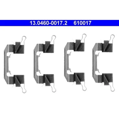 Billede af ATE 13.0460 0017.2 Tilbehørssæt, skivebremsebelægning Skivebremse NISSAN: NP300 Navara Pick up