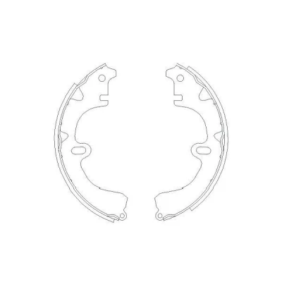 Billede af KAVO PARTS KBS 9918 Bremsebakker 200 37 TOYOTA: Corolla VII Compact, VIII Liftback